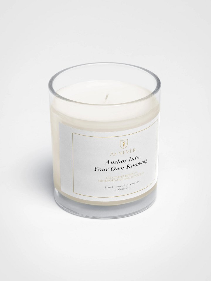 Royal Parody - "Anchor Into Your Own Knowing” Unscented Soy Wax Candle | As Never Collection product image (2)