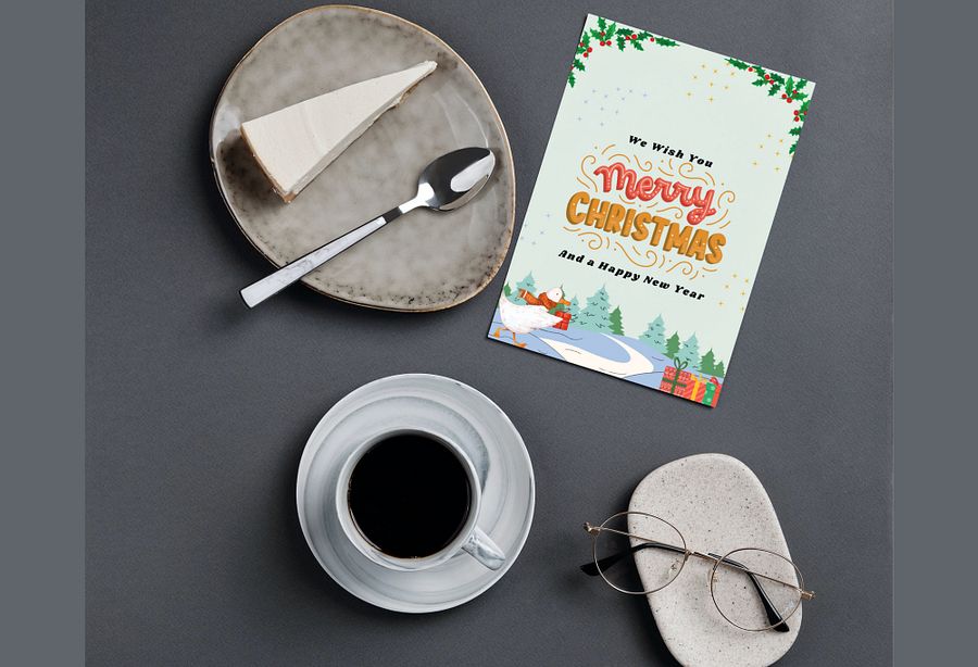 Christmas and New year greetings cards Bundle No 3 (5Cards) product image (5)