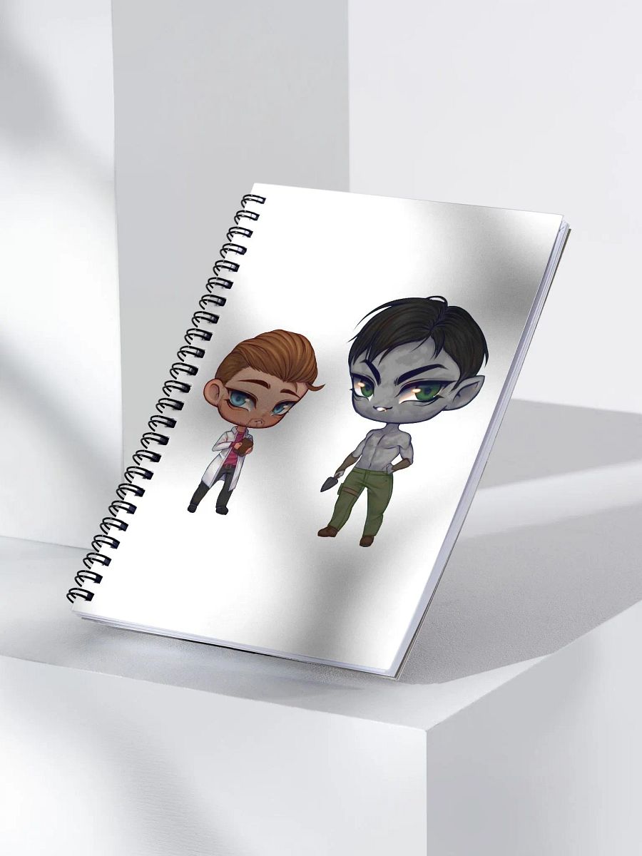 Troy and Sean chibi notebook product image (3)
