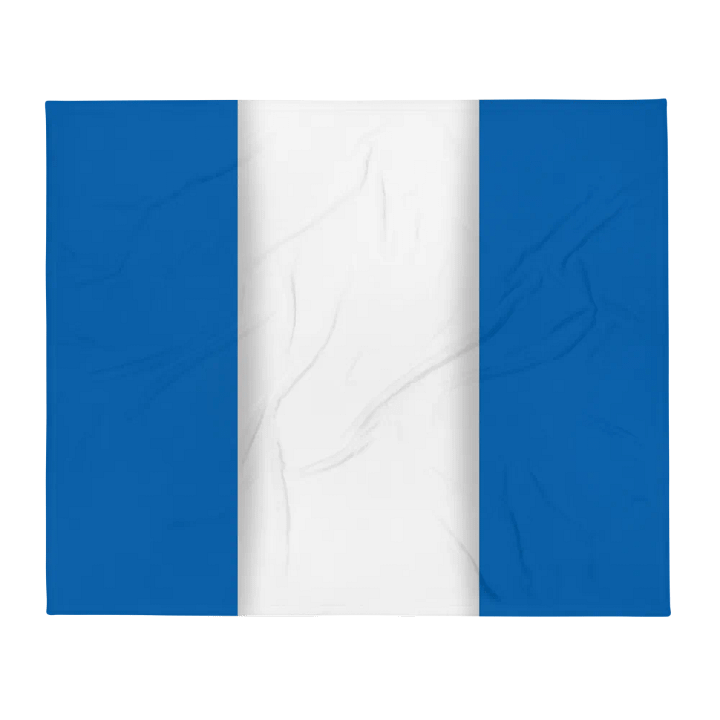 Blue White Blue Flag Colored Throw Blanket product image (2)