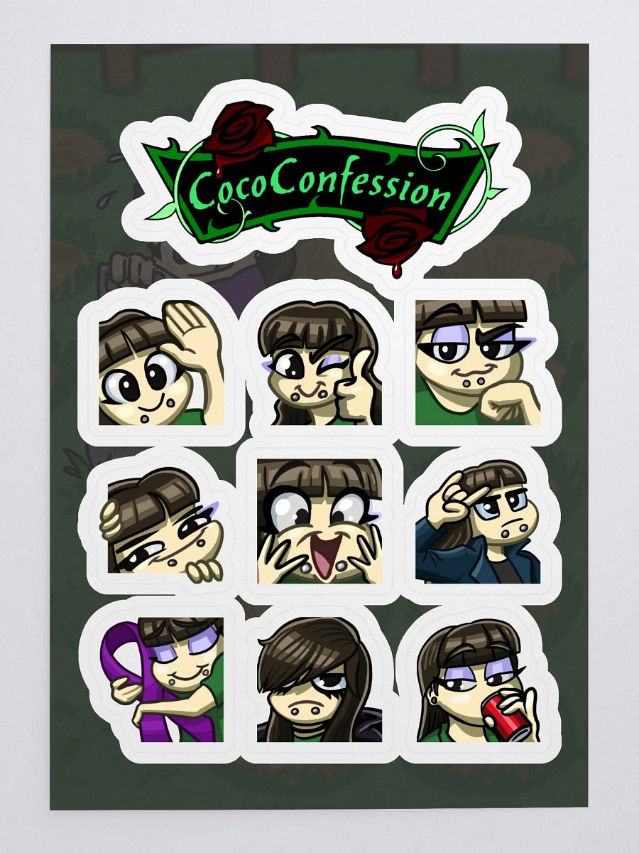 CocoConfession Emote Stickers product image (3)