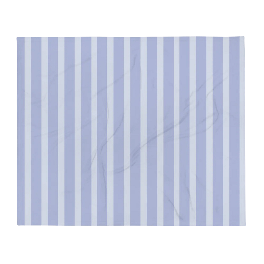 DUSKY BLUE STRIPES Throw Blanket product image (2)