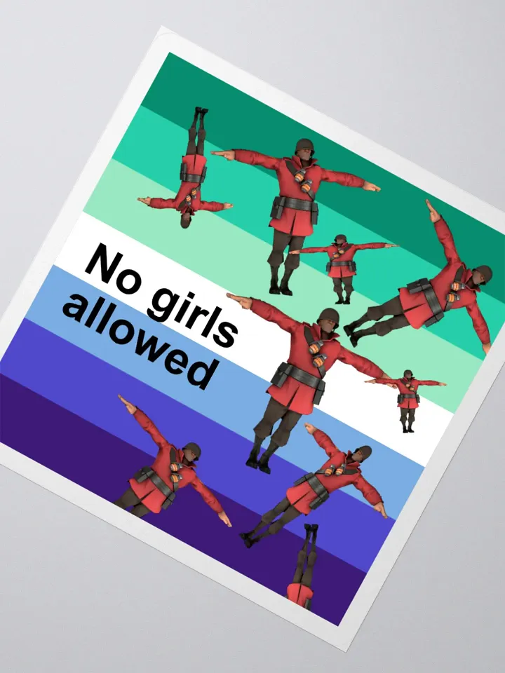 MLM No Girls Allowed Pride sticker product image (4)
