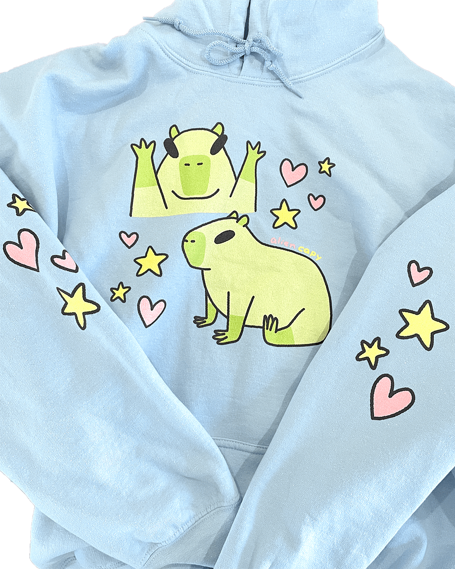 ALIEN CAPY hoodies🩷🩵🖤 product image (3)