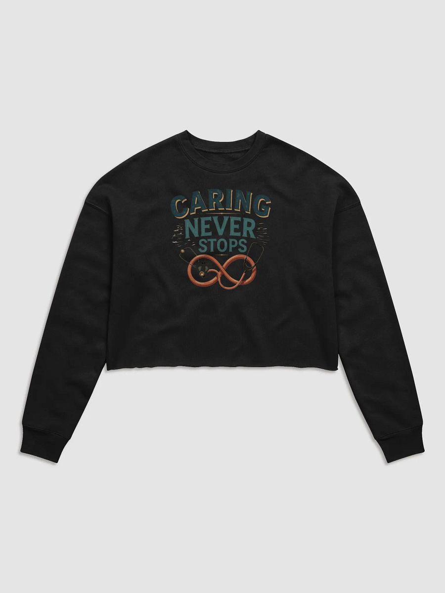 Infinity Caring Women's Crop Sweatshirt product image (2)