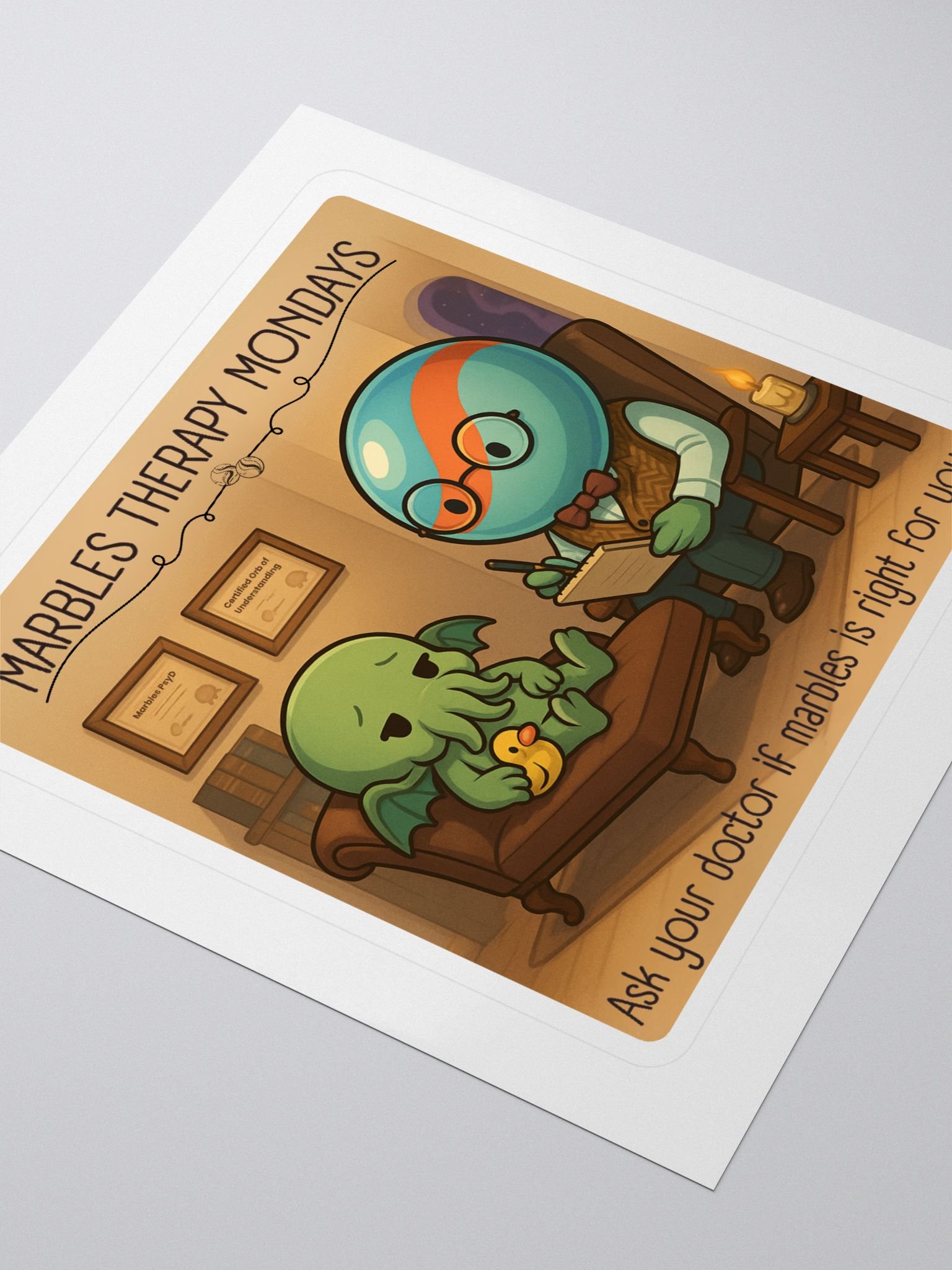 Marble Therapy Mondays™ Sticker product image (3)