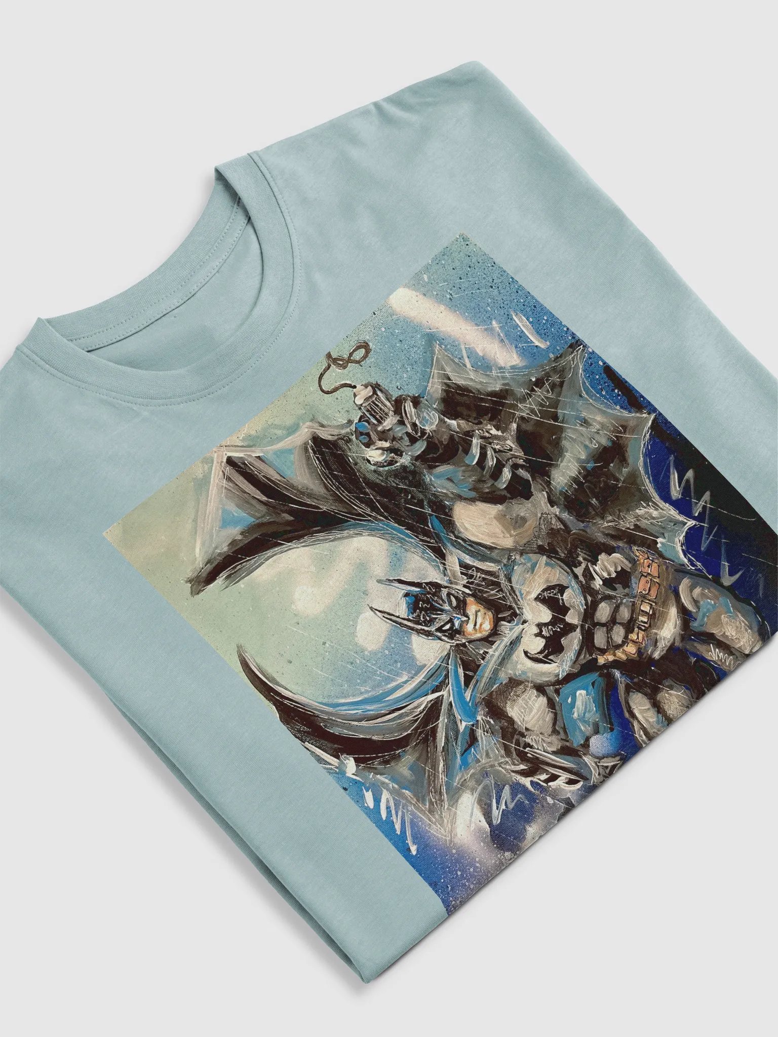 Batman Grappling in the Rain Signature Tee product image (3)