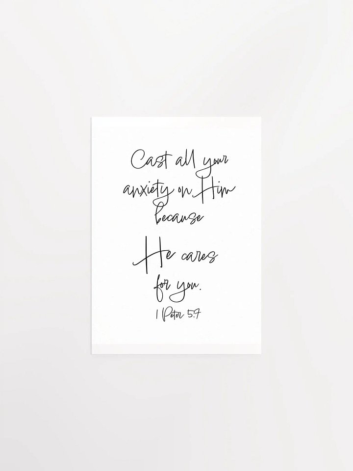 Cast Your Cares - Print product image (1)