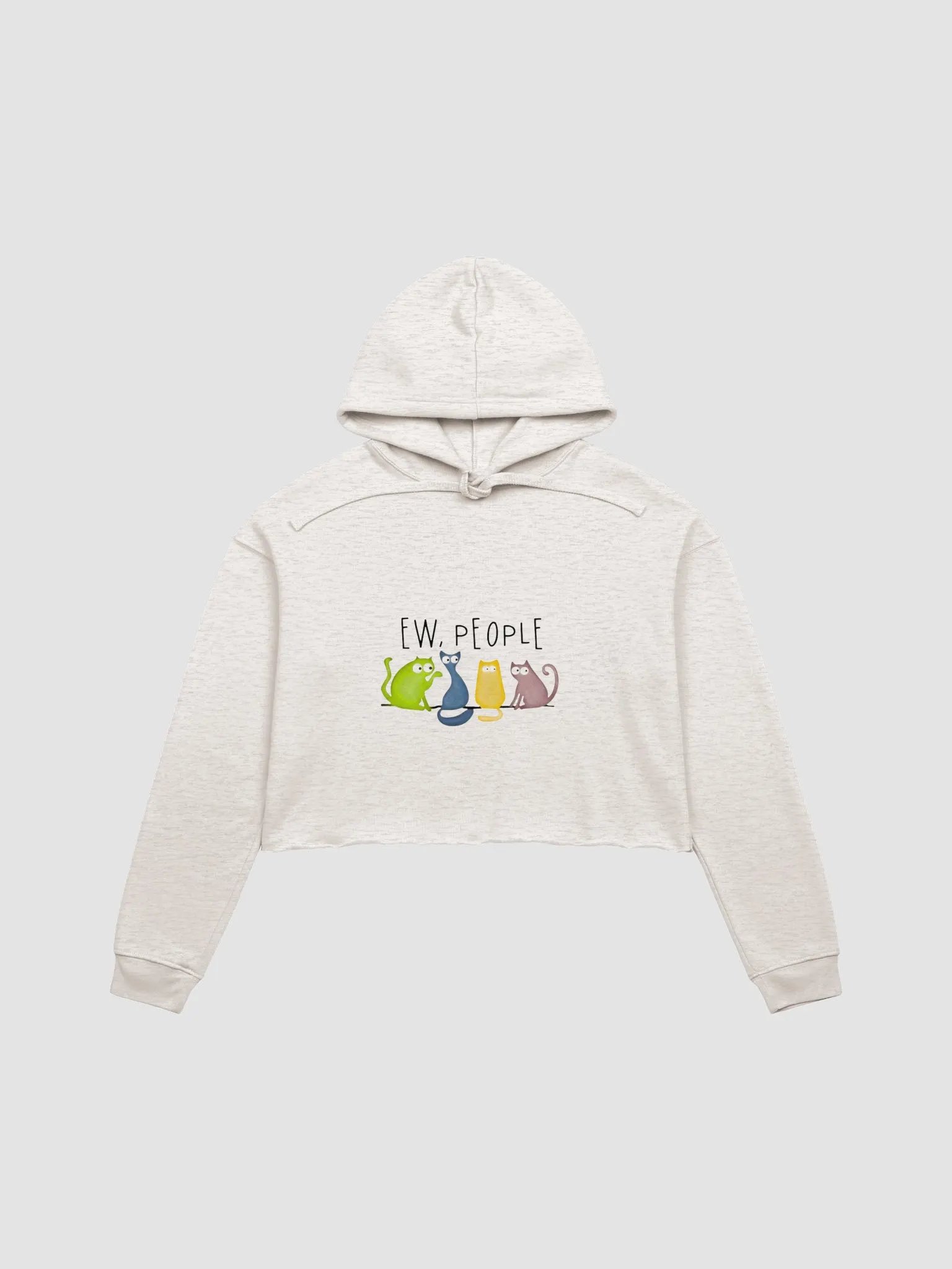Cat's Attitude Cropped Hoodie product image (2)