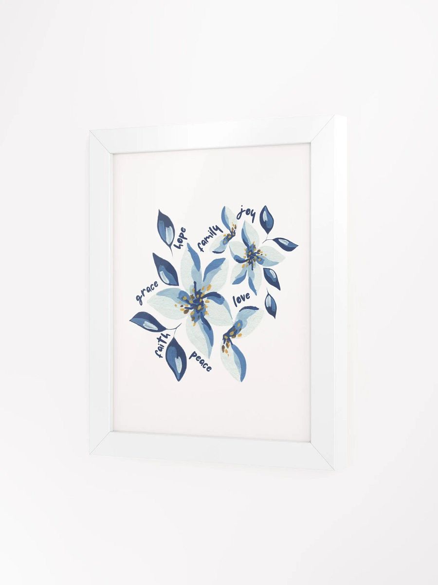 All Good Things | Blue Flower Botanical Wall Art product image (4)