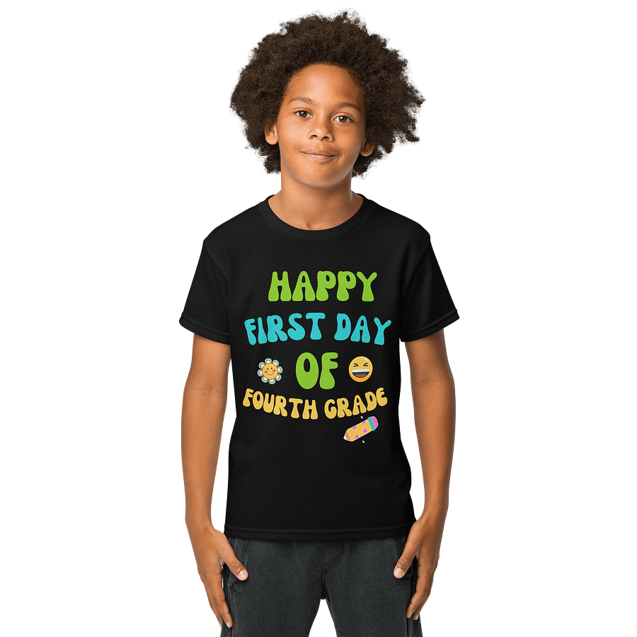 Happy First Day of Fourth Grade Youth Tee product image (1)