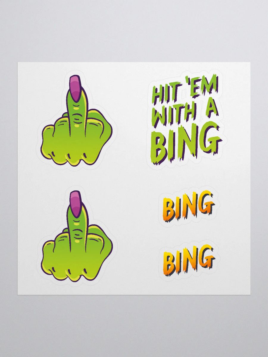 Hit 'em with a Bing Sticker Set product image (2)