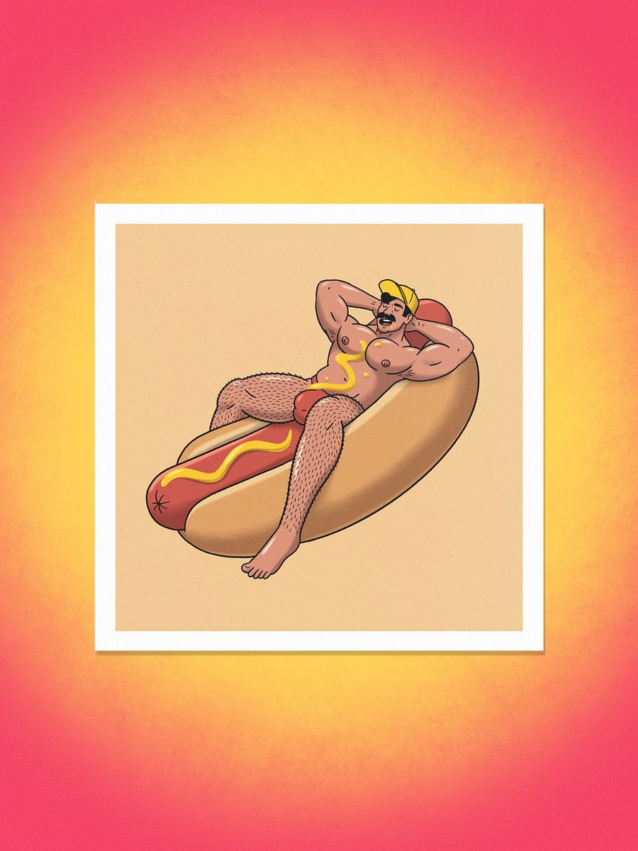 Hot Dog 10x10 Print product image (1)