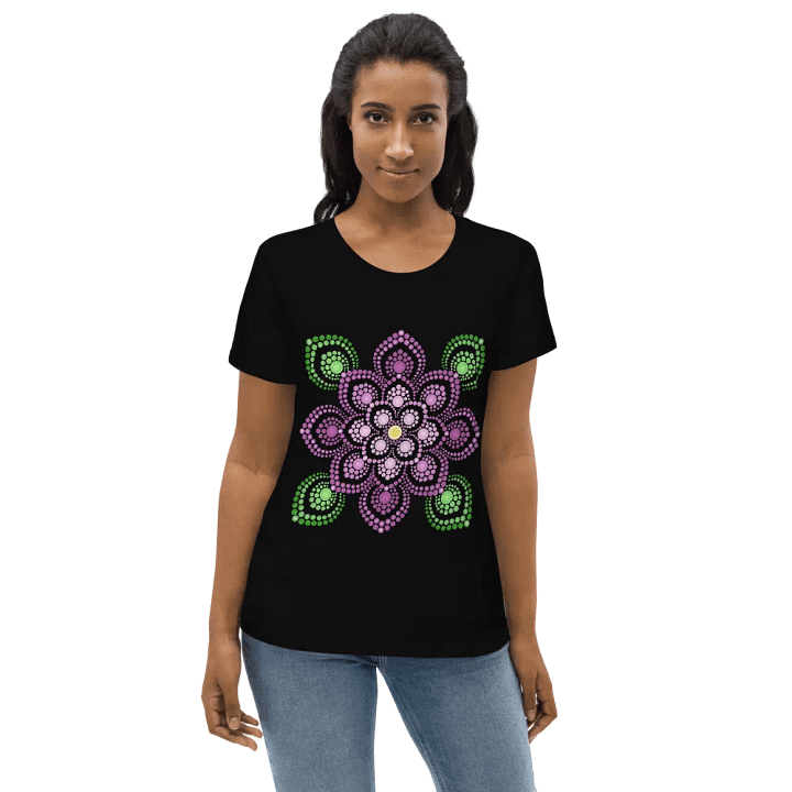 Purple and Green Mandala Women's Eco T-Shirt product image (8)