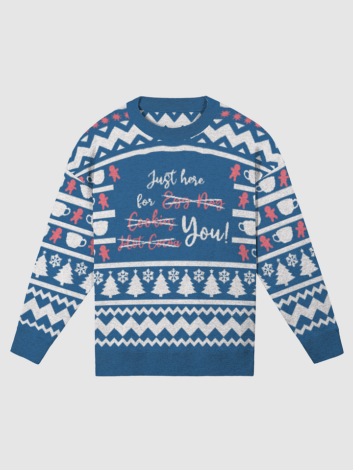 Relaxed Ugly Sweater In Blue Here Just For You! product image (1)