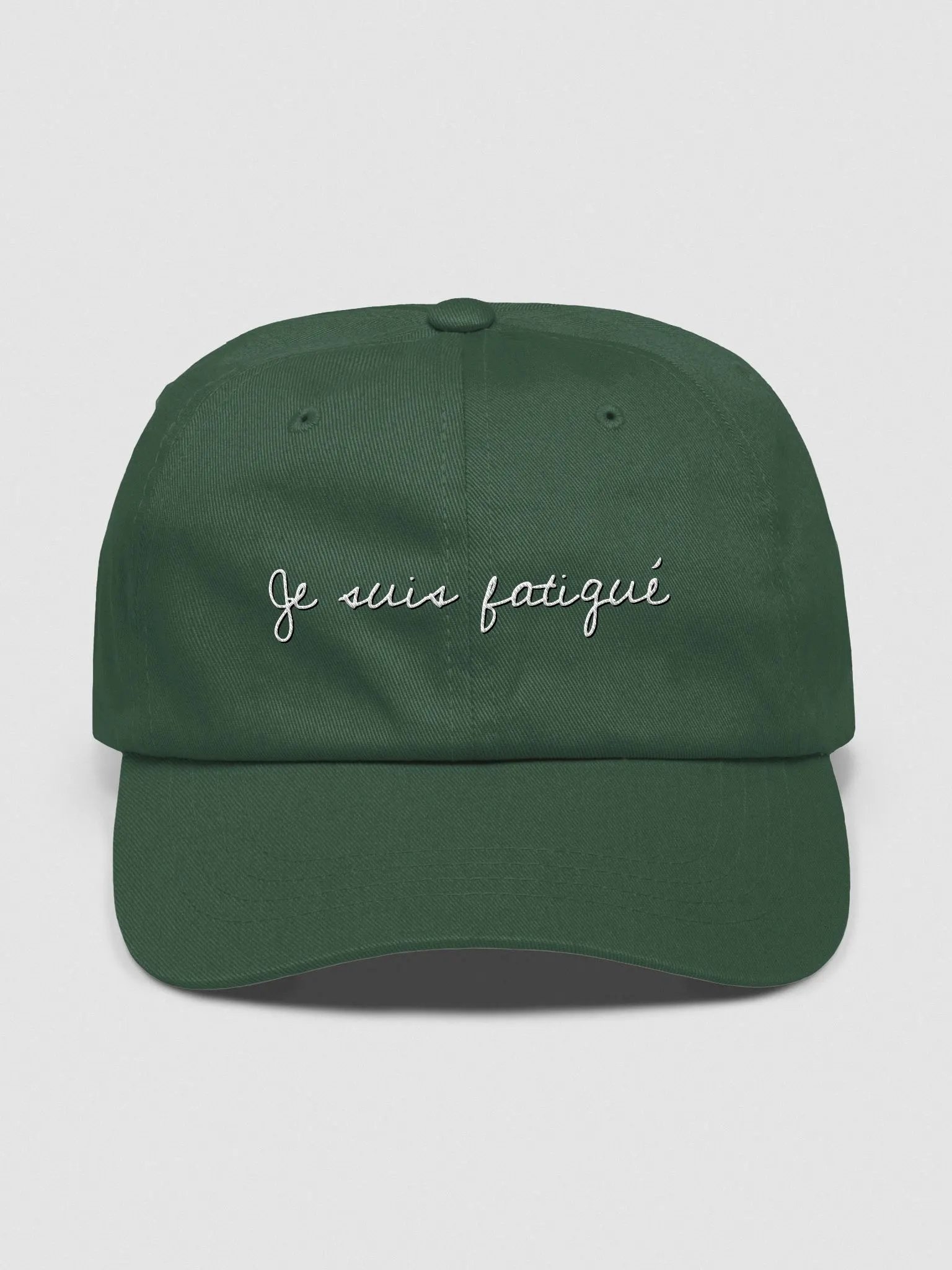 Je suis fatigué - v3 - txt - wht line - classic cap product image (1)
