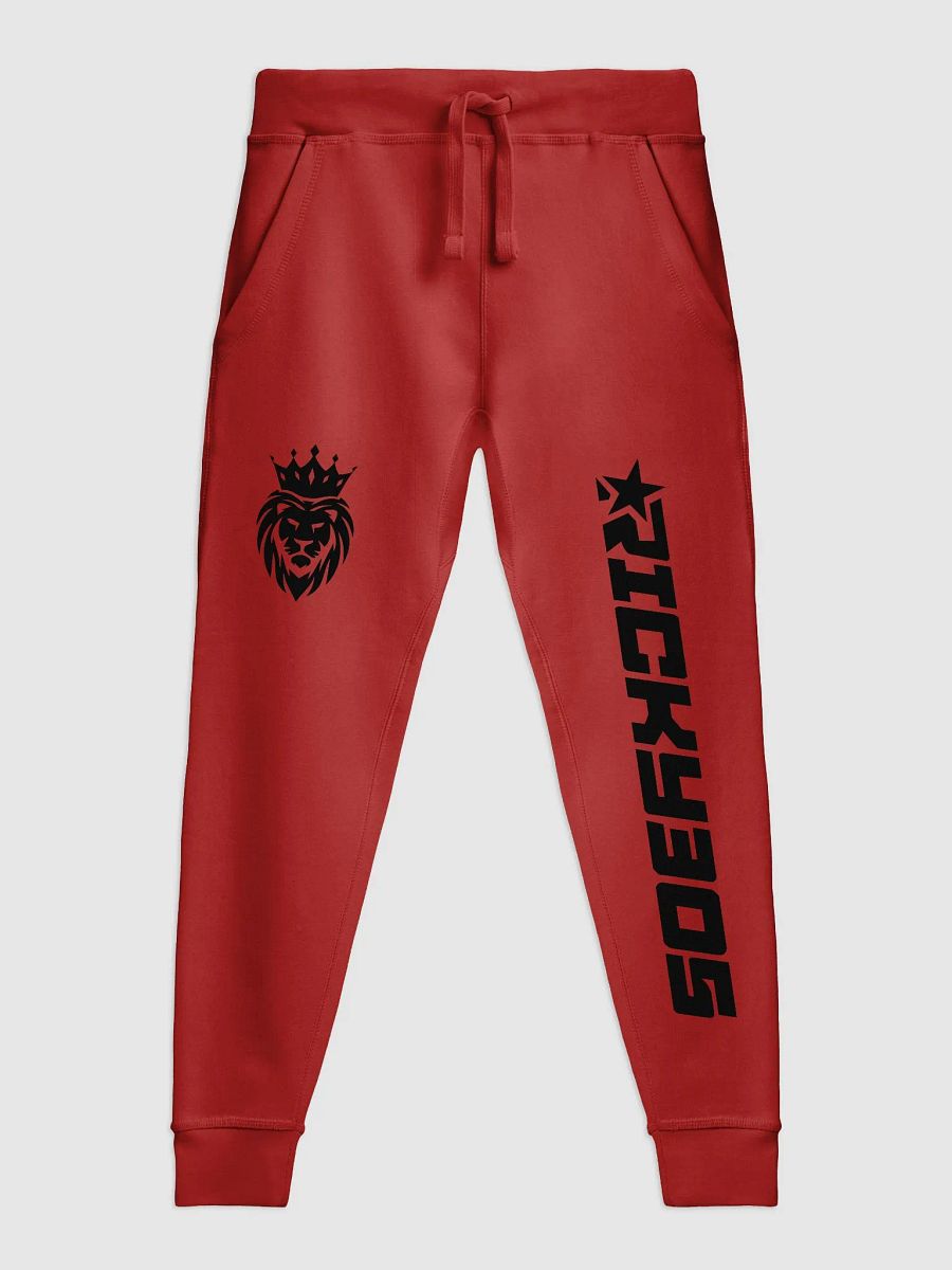 Ricky 305 Fleece Pants Black on Red product image (1)