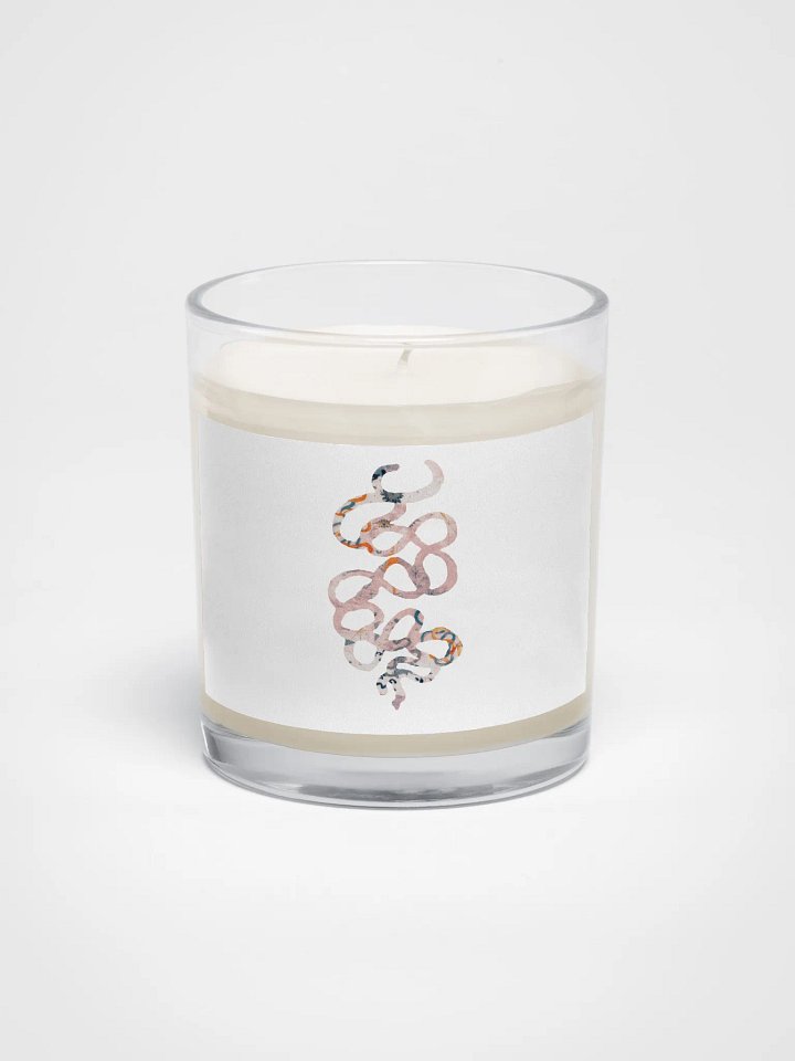 Soy Wax Candle In A Clear Glass Jar Kukulkán product image (1)