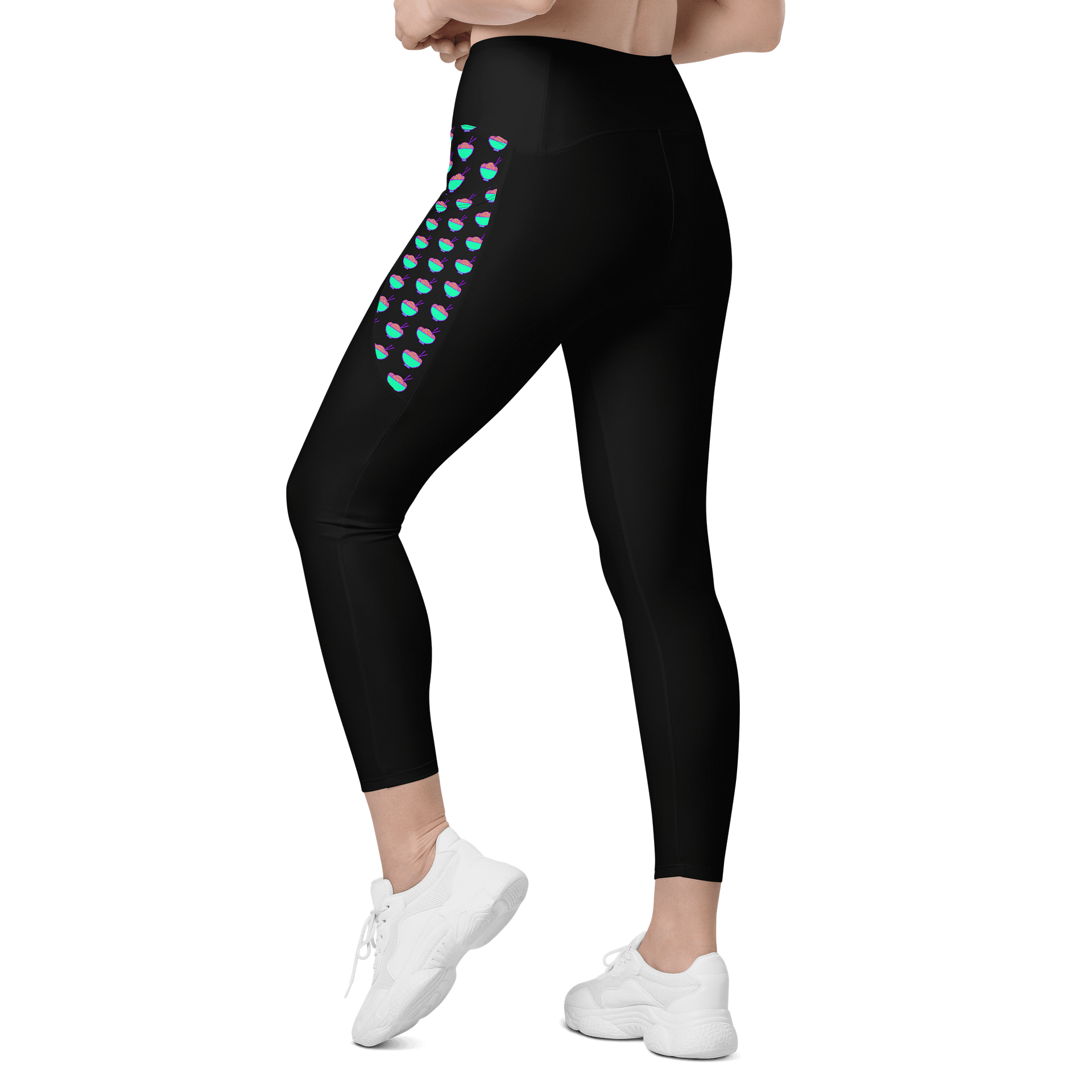 Noodle Crew Leggings! w/ Pockets! (Black) product image (6)