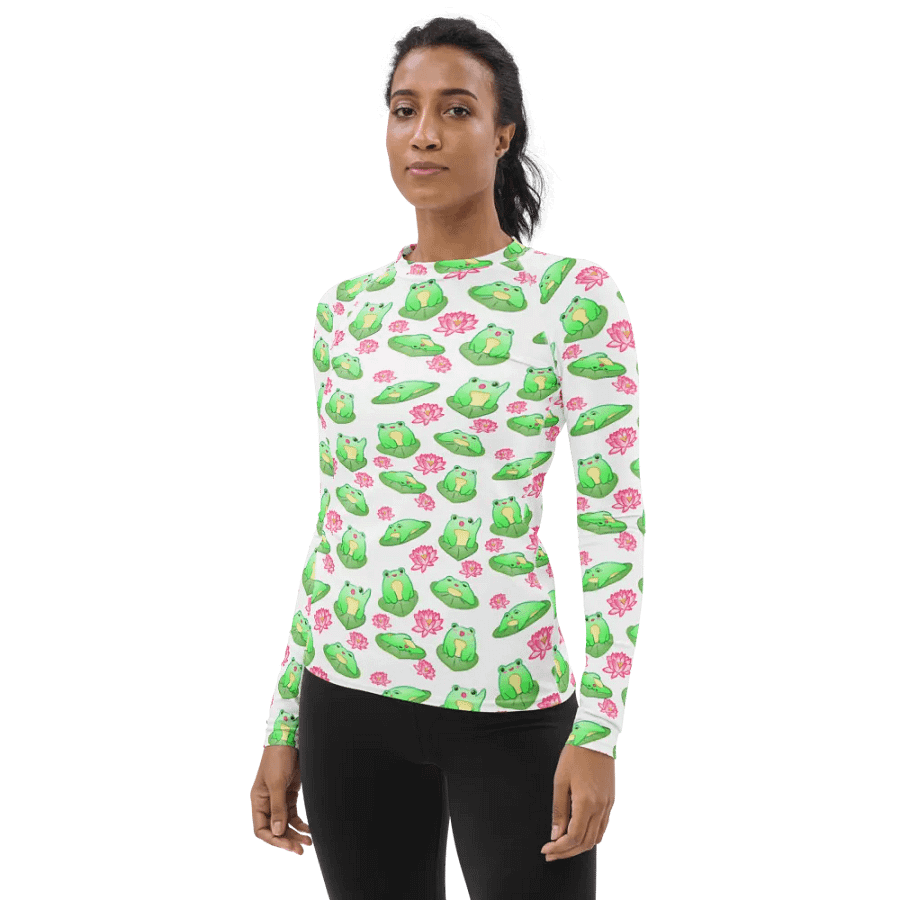 Kawaii Froggie Womens Rashie product image (3)