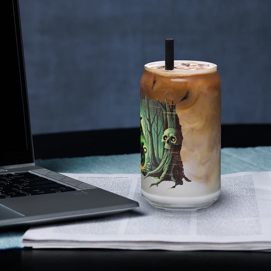 Cauldron Monster Halloween Brew Glass (Distressed Look) product image (21)