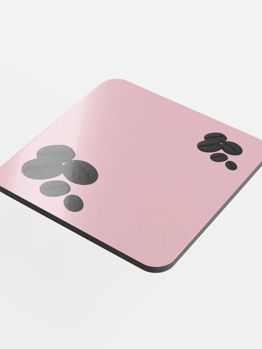 Pink Black Coffee Beans Coaster product image (4)