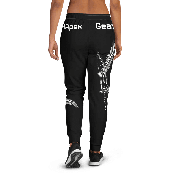 White HApex Gear White Logo Cancer Awareness Orange Ribbon. Black Women's Joggers product image (1)