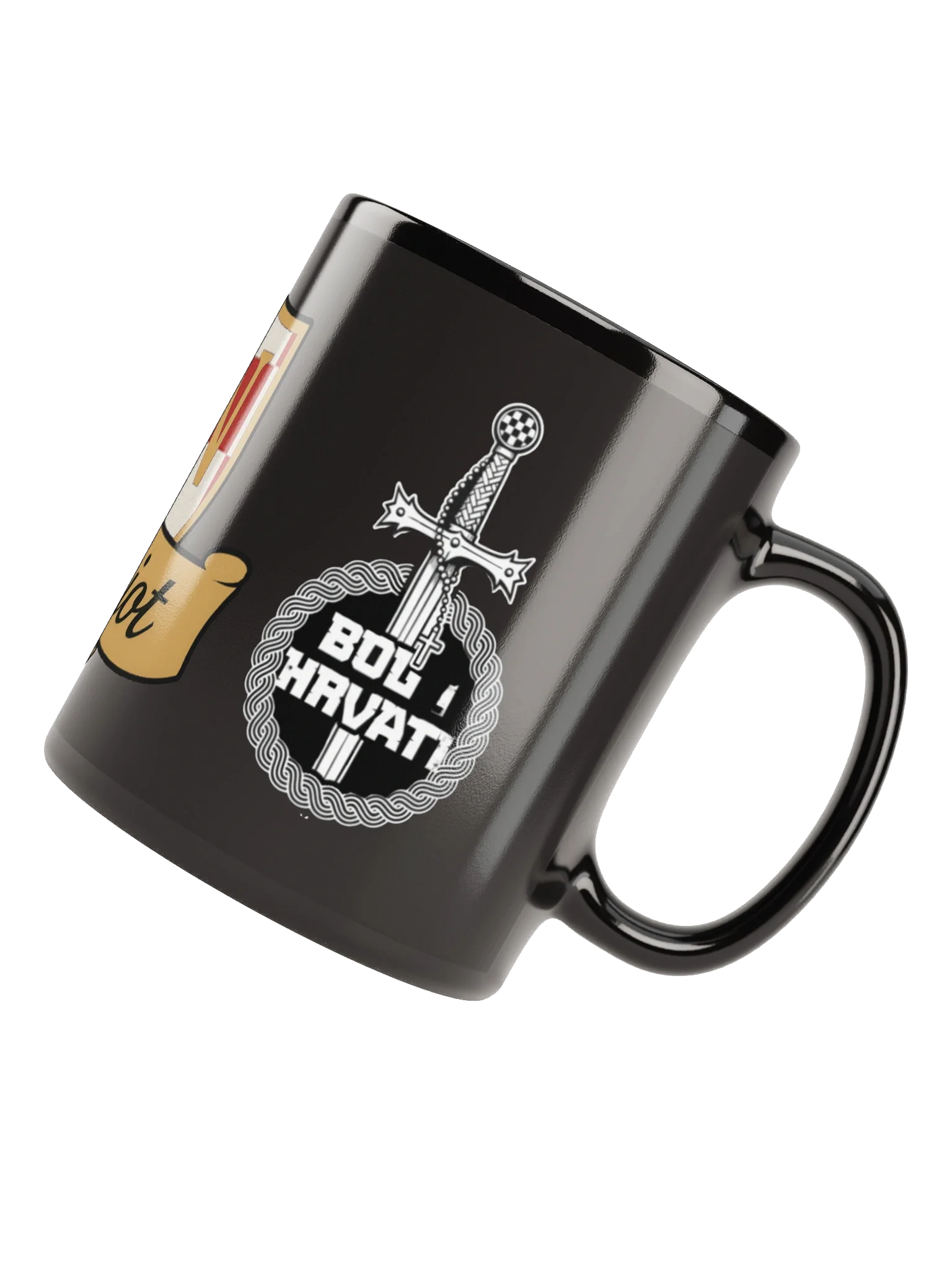 Patriotic Shield Black Glossy Mug product image (8)
