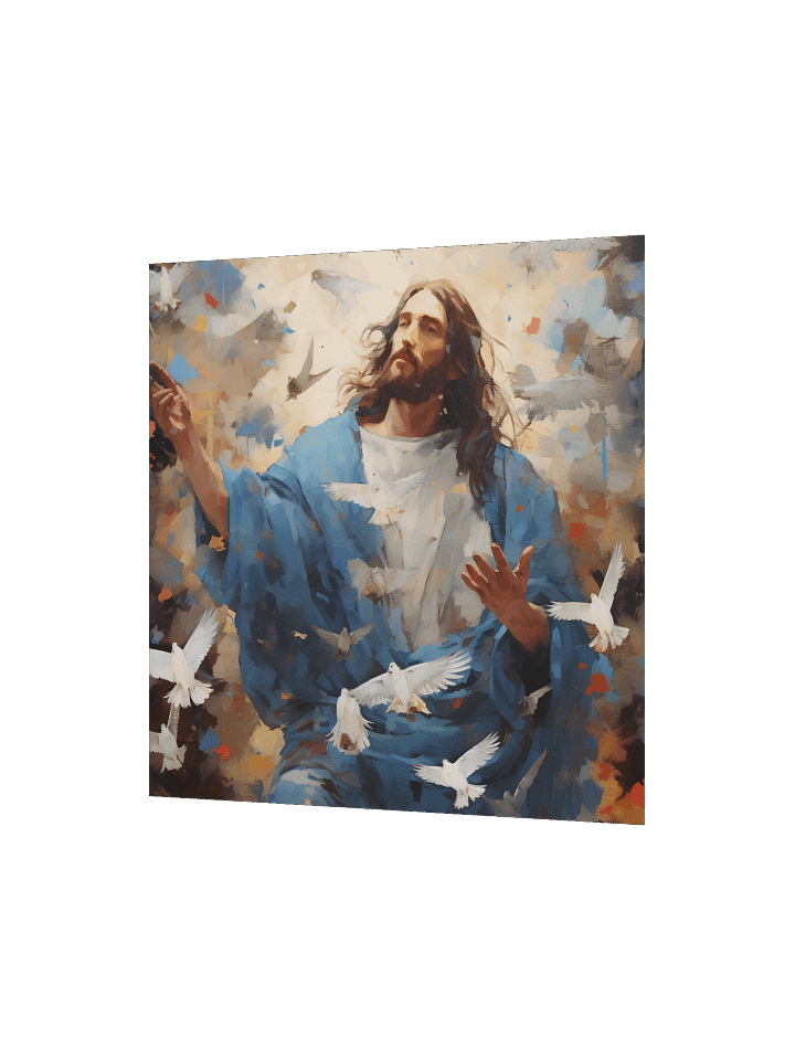 Jesus Christ Peaceful Ascension Christ Art Canvas Print | Spiritual Wall Art product image (10)