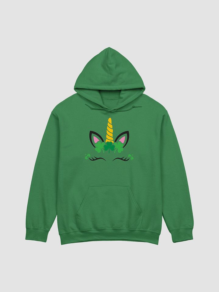 Irish Unicorn ☘️ Gildan Classic Hoodie in Irish Green with Bright, Vibrant Print product image (2)