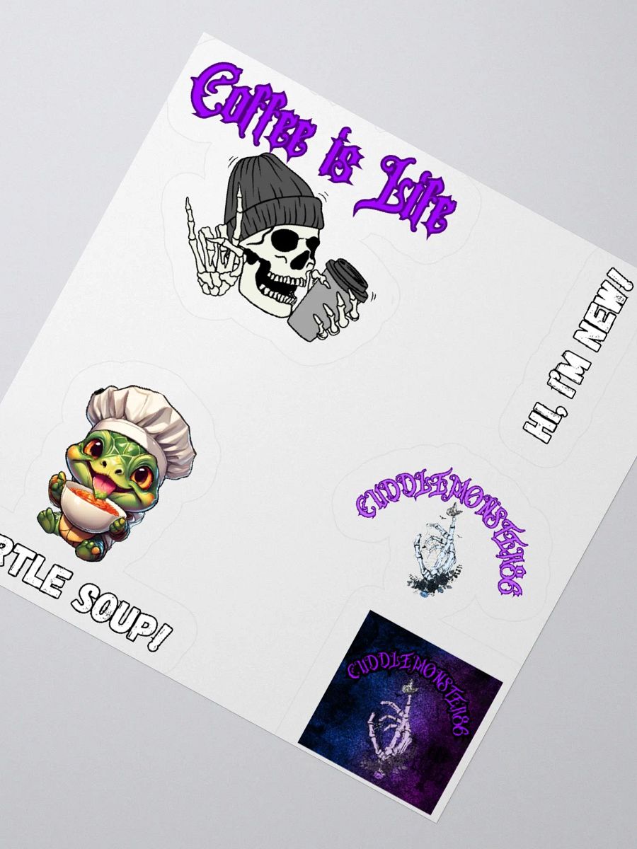 CuddleMonster Vinyl Sticker Set product image (3)