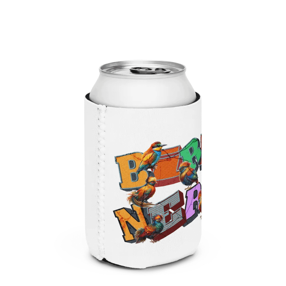 Bird Nerd Colorful Can Cooler product image (2)