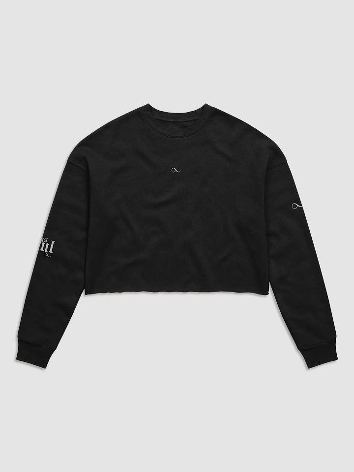M.G.S Azul Women's Fleece Crop Sweatshirt product image (3)
