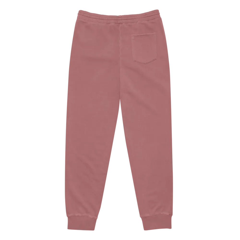 EXCLAIMING MENTALLY (rose design) pigment dyed sweatpants product image (13)