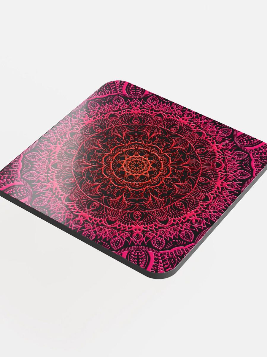 Radiant Mandala Cork Coaster product image (4)