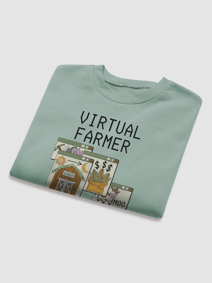 Virtual Farmer Cropped Sweatshirt - Black Text product image (16)