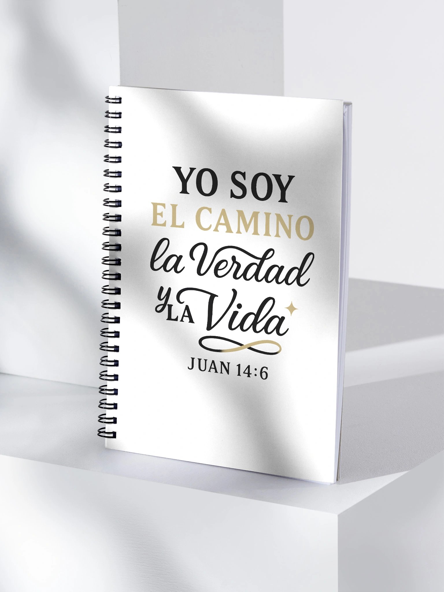 Christian Spiral Notebook – “Yo Soy el Camino, la Verdad y la Vida” – Spanish John 14:6 product image (4)
