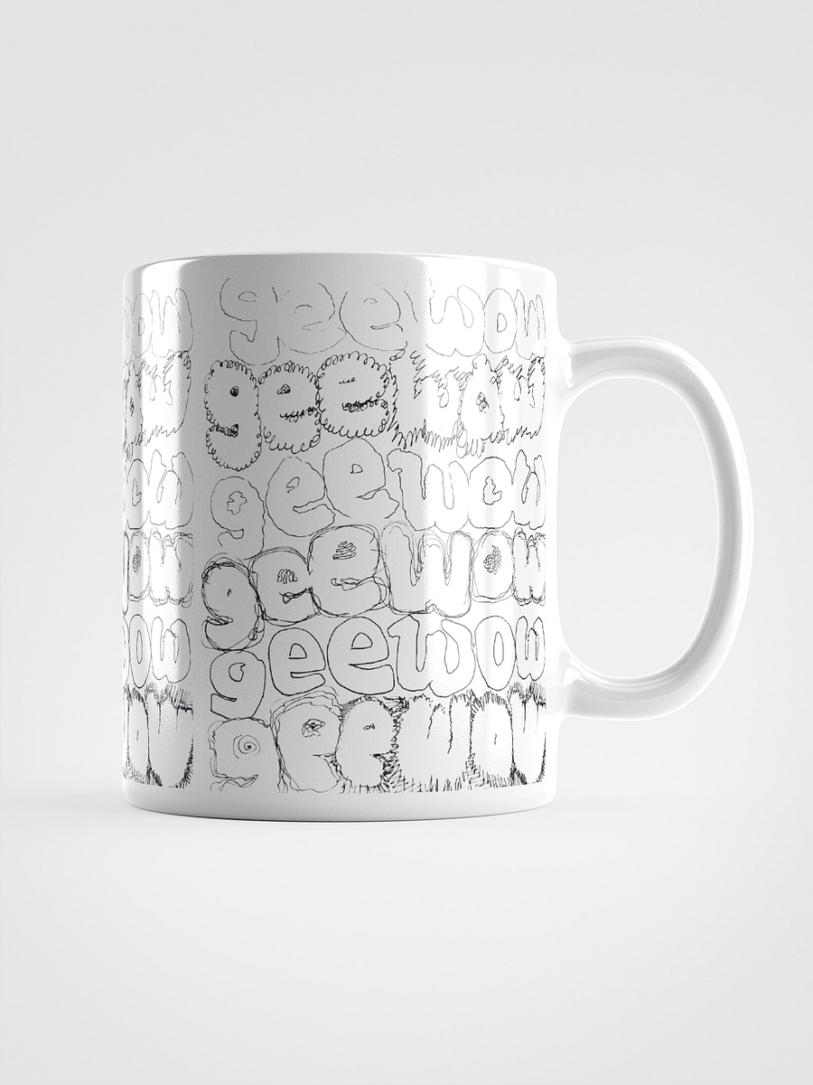 Gee Wow White Glossy Mug product image (3)