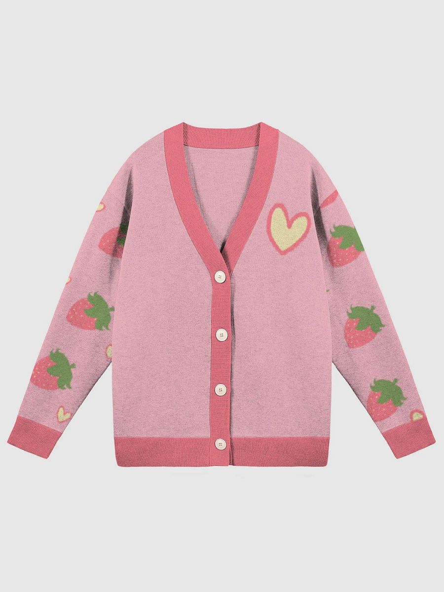 Cozy strawberry cardigan product image (1)
