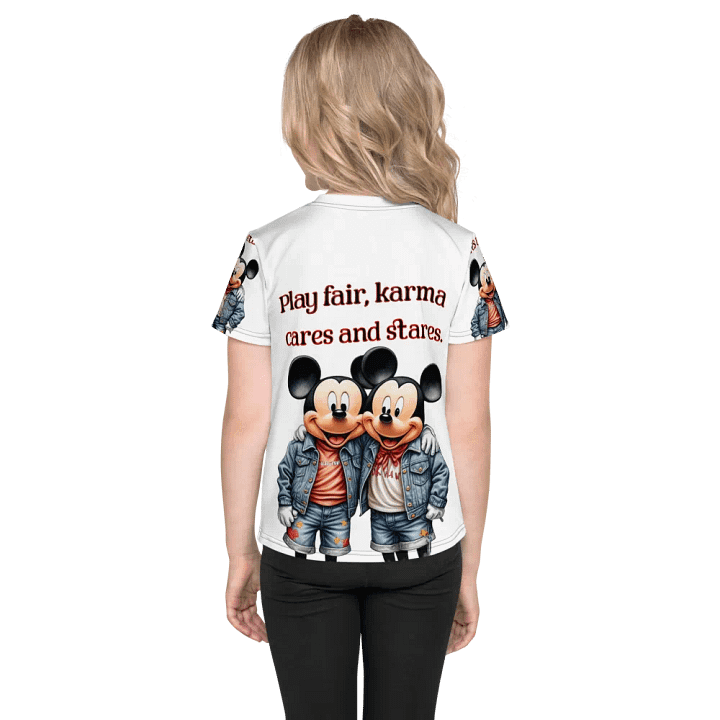 Karma Cares All-Over Print Kids T-Shirt product image (2)