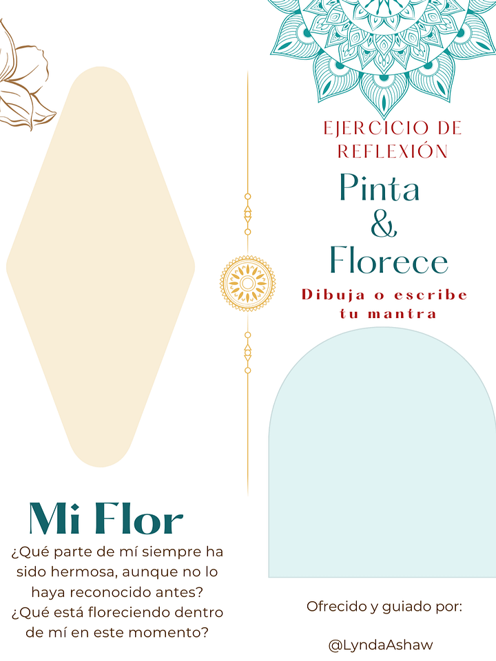 PÁGINA DE DIARIO GRATIS – Brush & Bloom: Reflexión de Amor Propio product image (1)