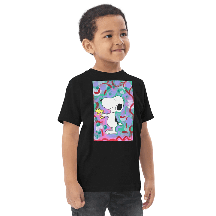 Snoopy (art by Dina R.) acrylic painting picture - Rabbit Skins Toddler Jersey T-Shirt product image (7)