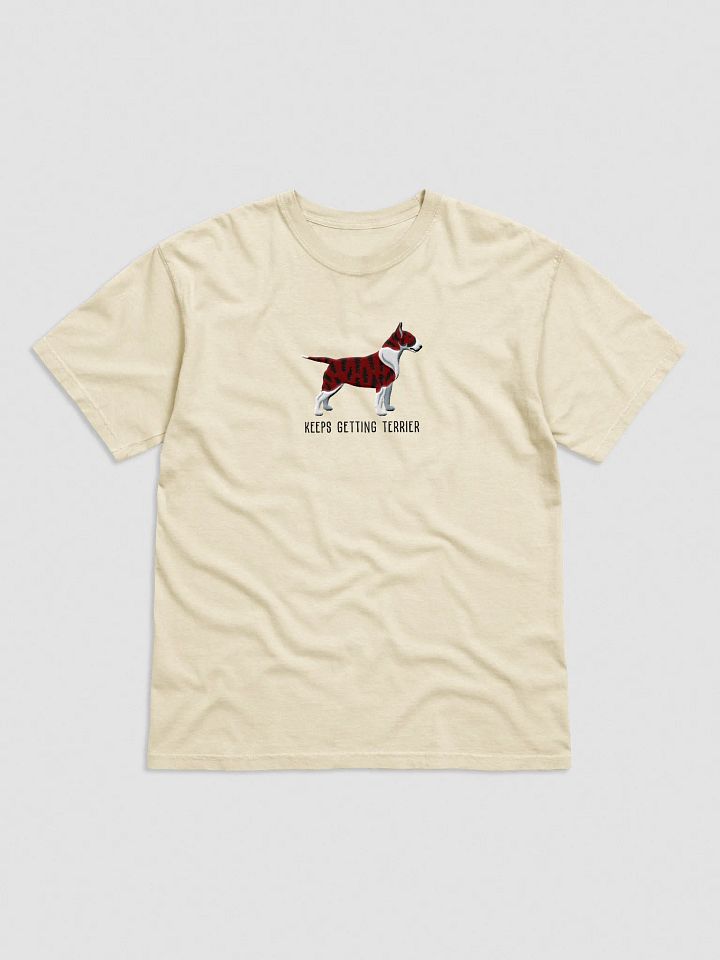 Keeps Getting Terrier T-Shirt(Embroidered) of an English Bull Terrier(Brindle) product image (25)