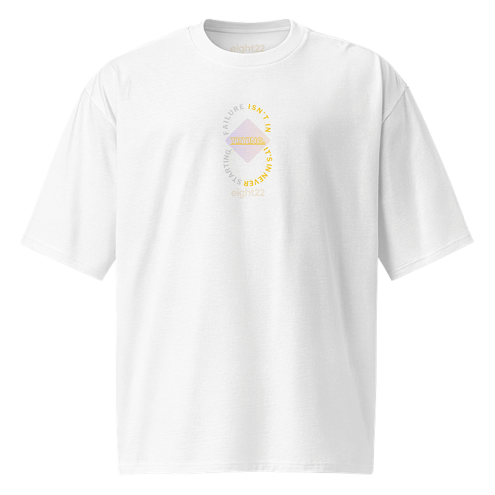 Trying Infinity Struggle eight22 Oversized UNISEX Tee Yell/Grey product image (2)