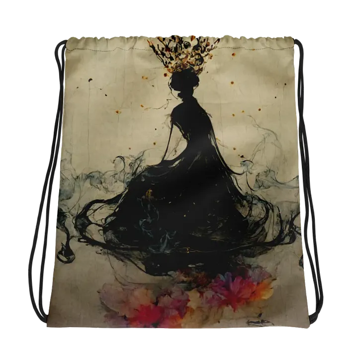 Royal Smoke All-Over Drawstring Bag product image (1)