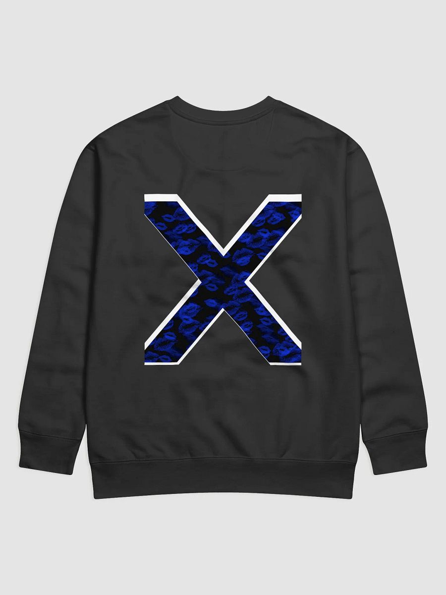 Black X Blue Lipstick Kisses Crewneck product image (14)