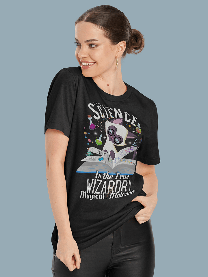 Because Science Is the True Wizardry Funny cat Science /Bella+Canvas Supersoft product image (2)