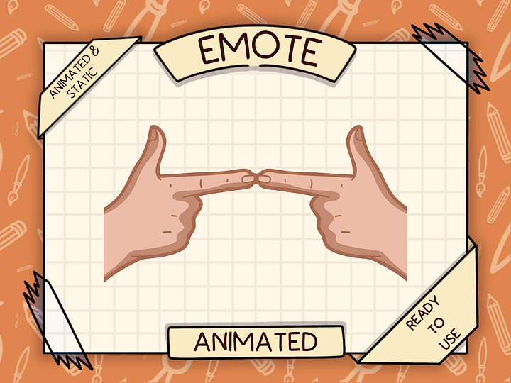 🙋🏻‍♀️ UWU FINGERS – Animated Emote 🥺👉👈 product image (1)
