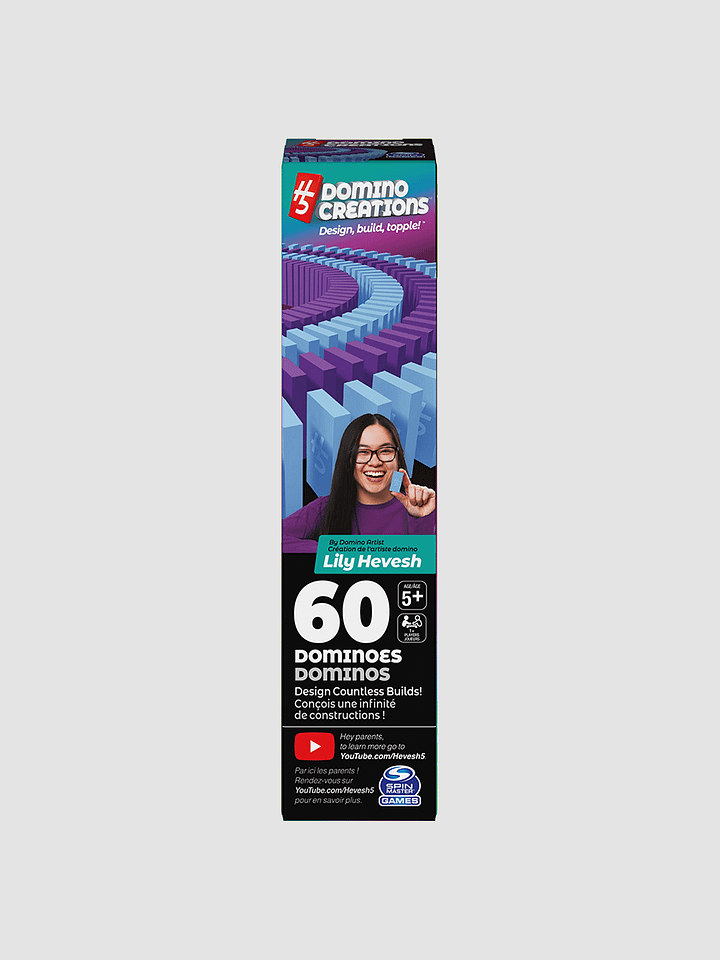 60-Piece H5 Domino Creations Pack (Light Blue & Purple) product image (1)