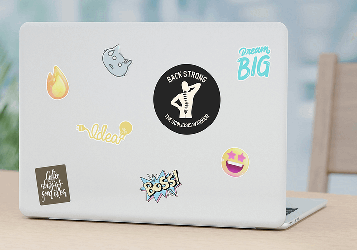 Back Strong Circle 24 Sticker Sheet product image (2)